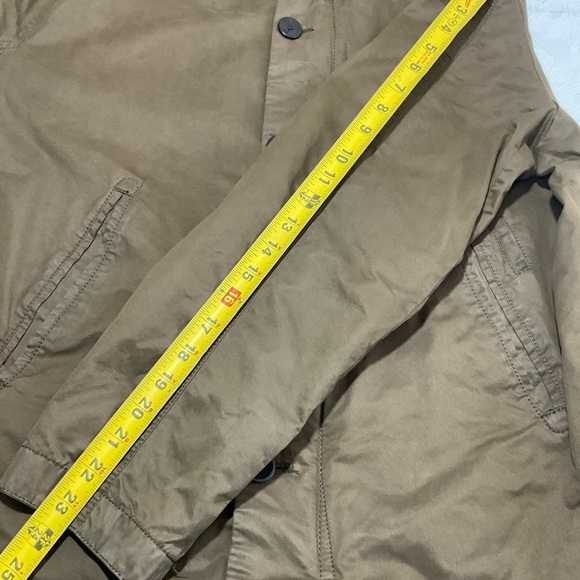 ZARA Man HOODED JACKET Drawstring Long Sleeve Xtra Large Brown - Picture 10 of 13